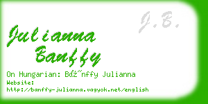 julianna banffy business card